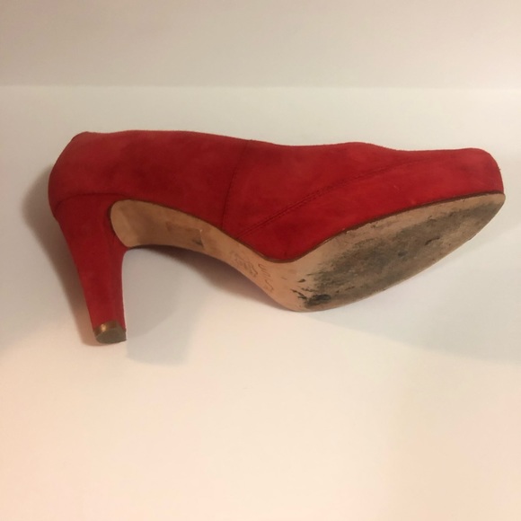 Red suede pumps unisa - Picture 4 of 5